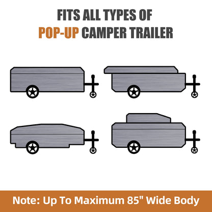 DikaSun 7-Layer Pop-Up Camper Cover, breathable UV resistant windproof RV cover, 4 campers on Tampa Home & Garden Store