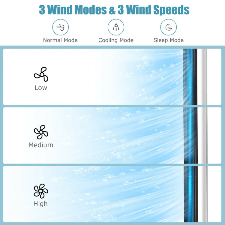 Ventilador de 41" con 3 modos y velocidades
