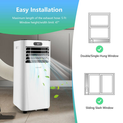 Aire acondicionado portátil de 8.000 BTU 3 en 1