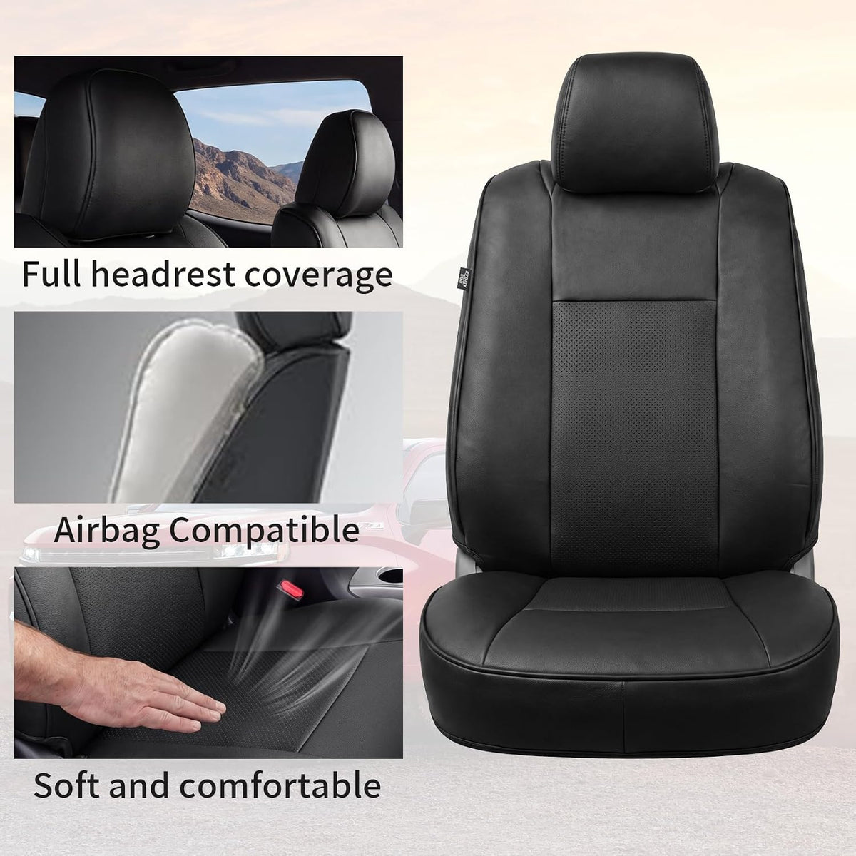 Umbrauto seat cover for Toyota Tacoma 2005-2015, Nappa leather, waterproof, airbag compatible on Tampa Home & Garden Store