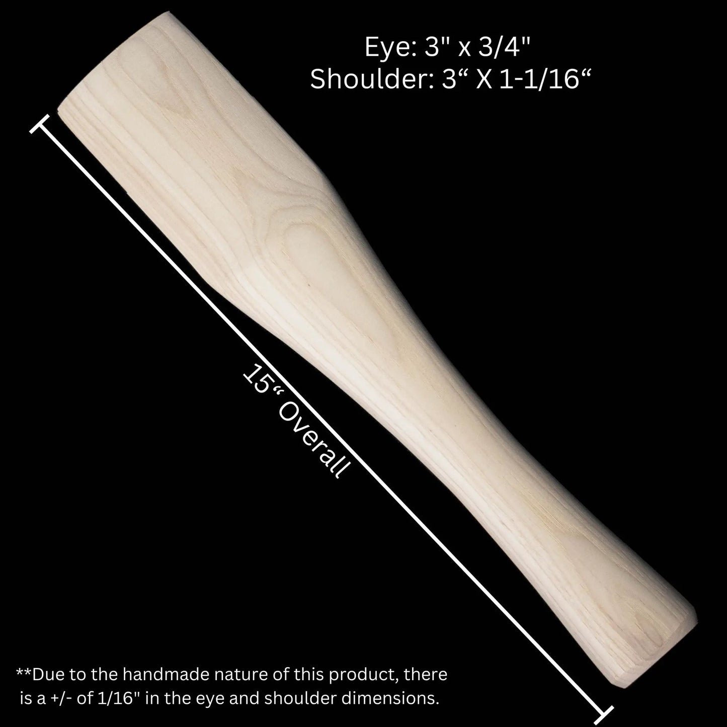 Full Sized Double Bit Handle With 15 Inch Hickory