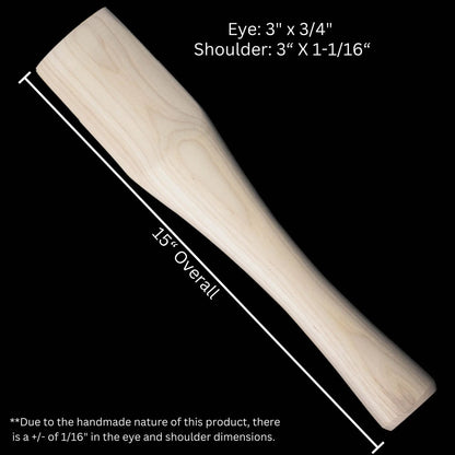 Full Sized Double Bit Handle With 15 Inch Hickory