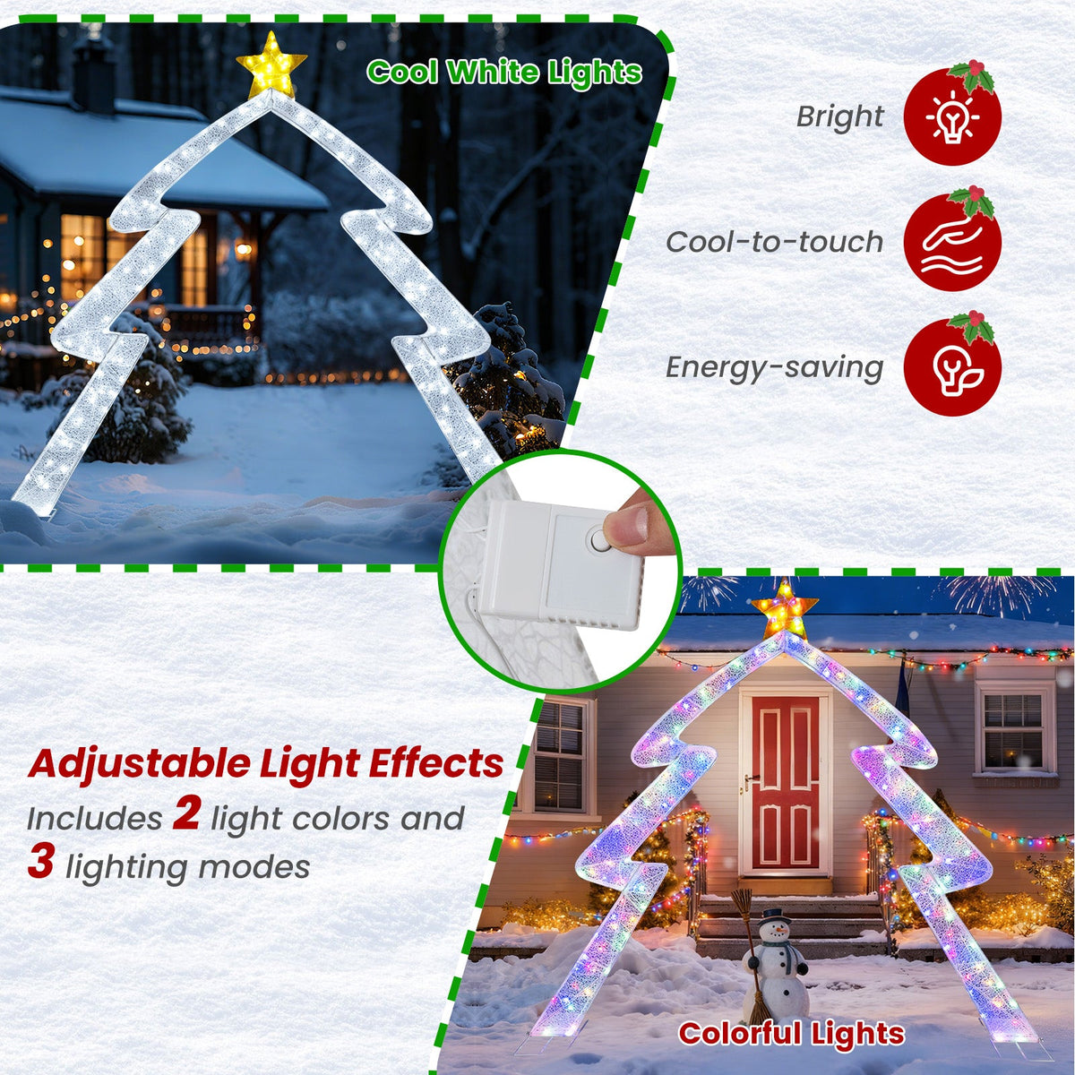8.8ft Christmas tree archway with star topper by DirectDeals for holiday decor on Tampa Home & Garden Store