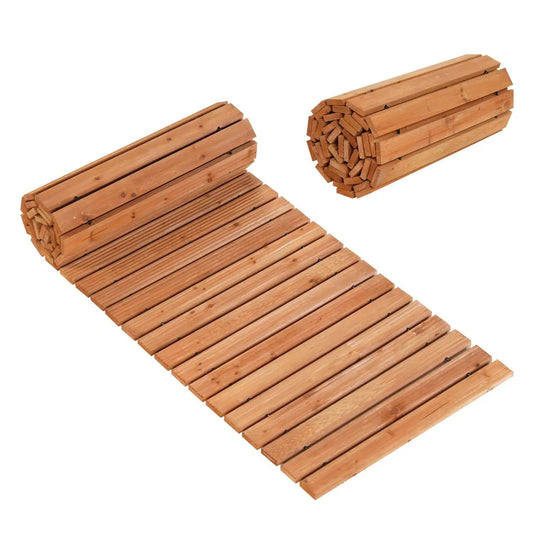 8 Ft Wooden Garden Pathway With Non Slip Surface
