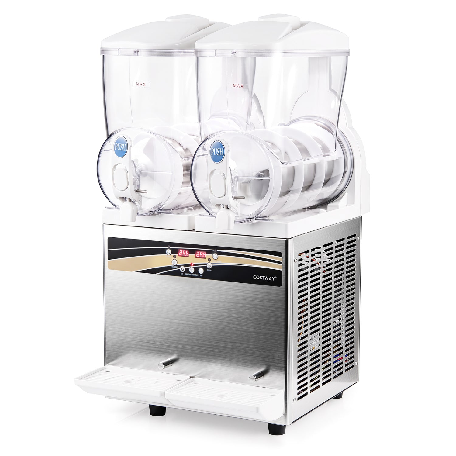 Slushie machine Costway, commercial 8-gallon dual tanks with LED lighting on Tampa Home & Garden Store