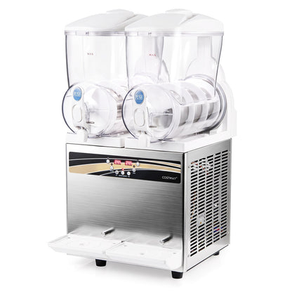 Slushie machine Costway, commercial 8-gallon dual tanks with LED lighting on Tampa Home & Garden Store