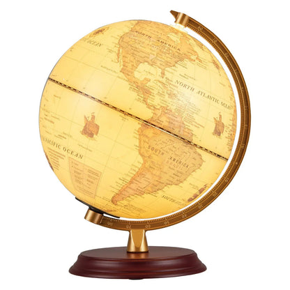 8 Inch Illuminated Globe Night Light with Stand