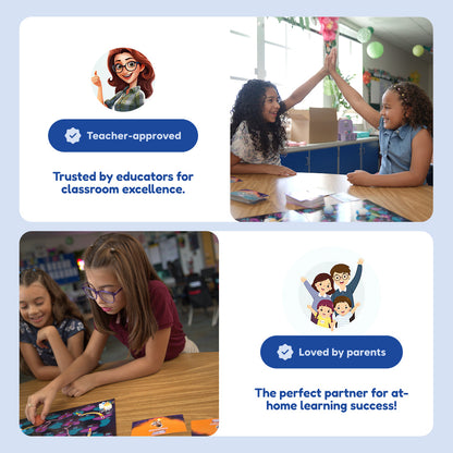 Kindergarten Readiness Backpack collage with blue teacher-approved and parent-loved badges on Tampa Home & Garden Store