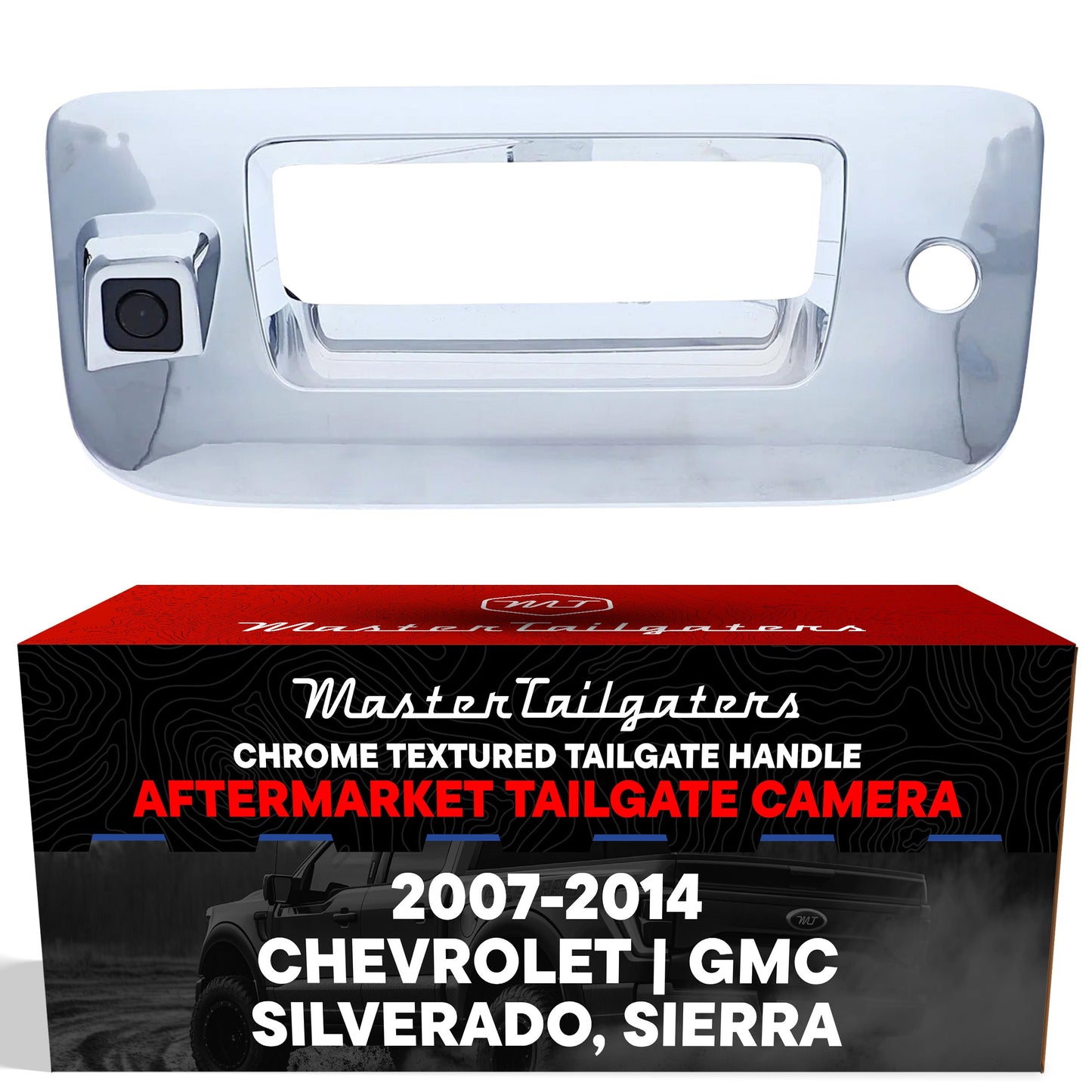 Master Tailgaters chrome tailgate handle with backup camera for 2007-2014 Silverado Sierra on Tampa Home & Garden Store