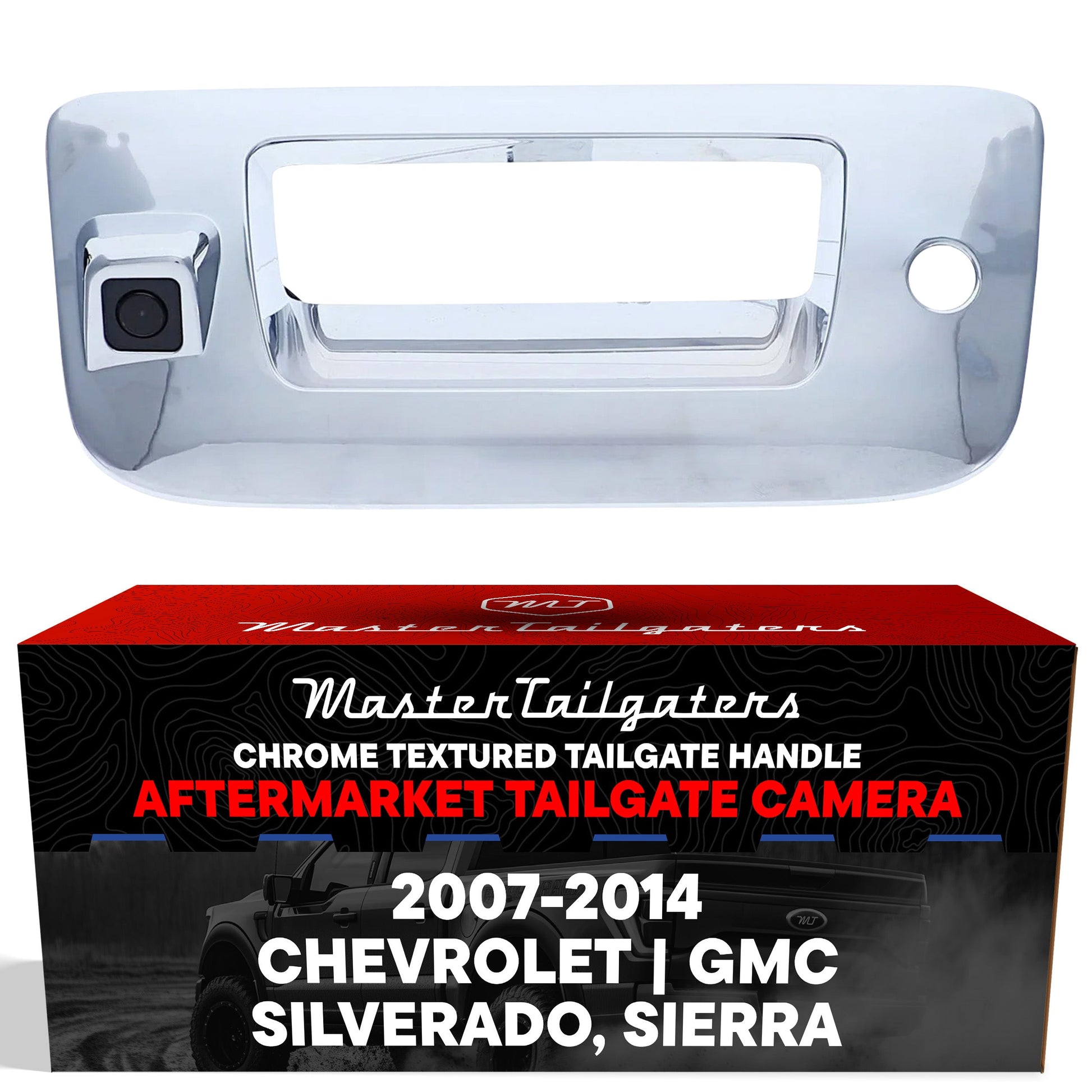 Master Tailgaters chrome tailgate handle with backup camera for 2007-2014 Silverado Sierra on Tampa Home & Garden Store