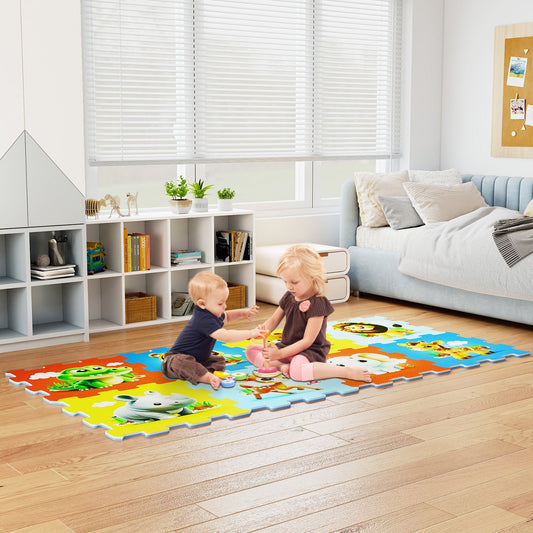 8-Piece Educational Animal Interlocking Baby Play Mat - Tampa Home & Garden Store