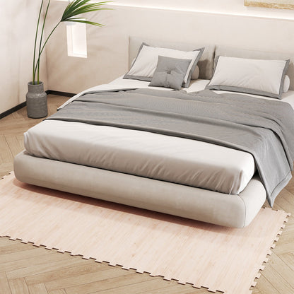 8 Pieces EVA Foam Floor Tiles with Wood Texture
