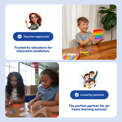 Pre-K Readiness Backpack by The Fidget Games, educational toy with badge and kids learning on Tampa Home & Garden Store