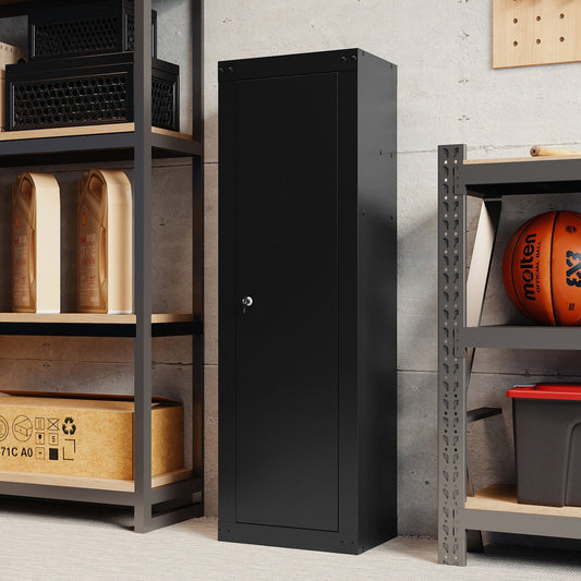 8 Rifle Safe Large Gun Cabinet with Storage Shelf-Black - Tampa Home & Garden Store