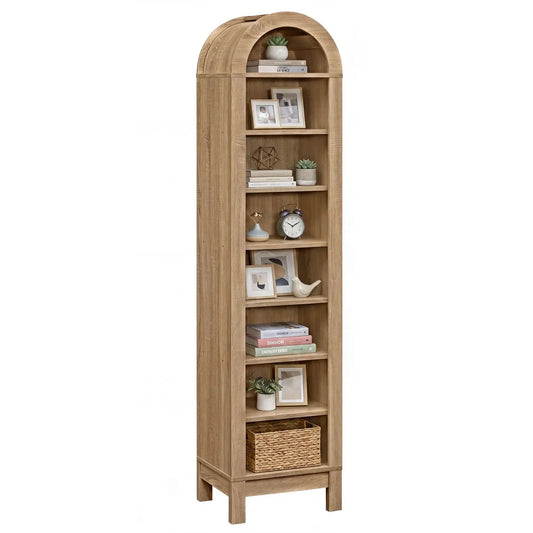 Modern Arch Bookshelf with 3 Adjustable Shelves