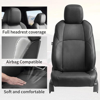 Truck Seat Cover Umbrauto for Toyota Tacoma Nappa Leather, airbag compatible, full coverage on Tampa Home & Garden Store
