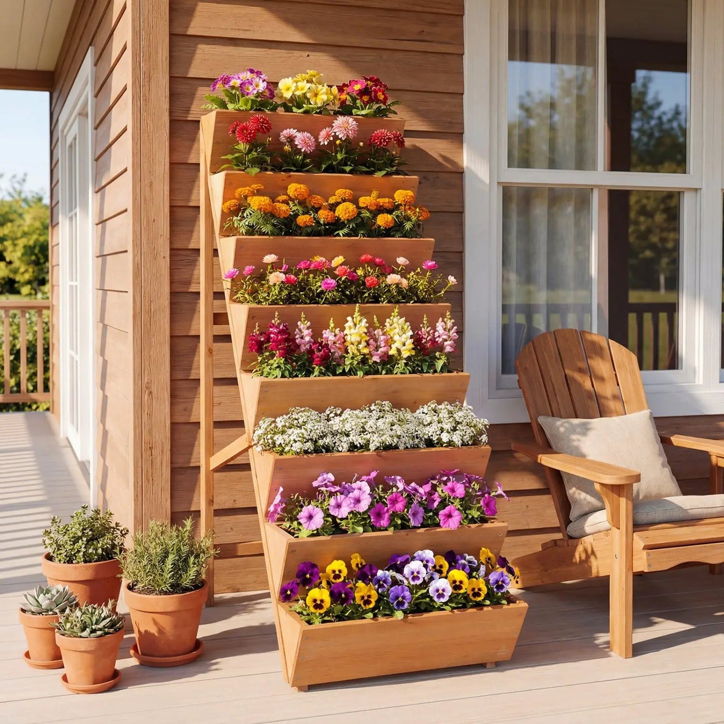 8 Tier Vertical Raised Garden Bed with Legs