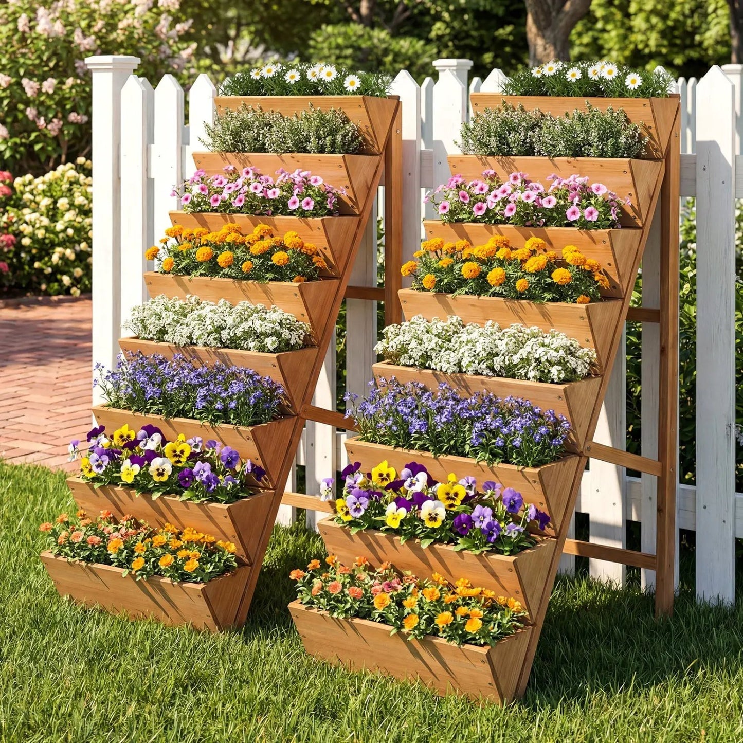 8 Tier Vertical Raised Garden Bed with Legs