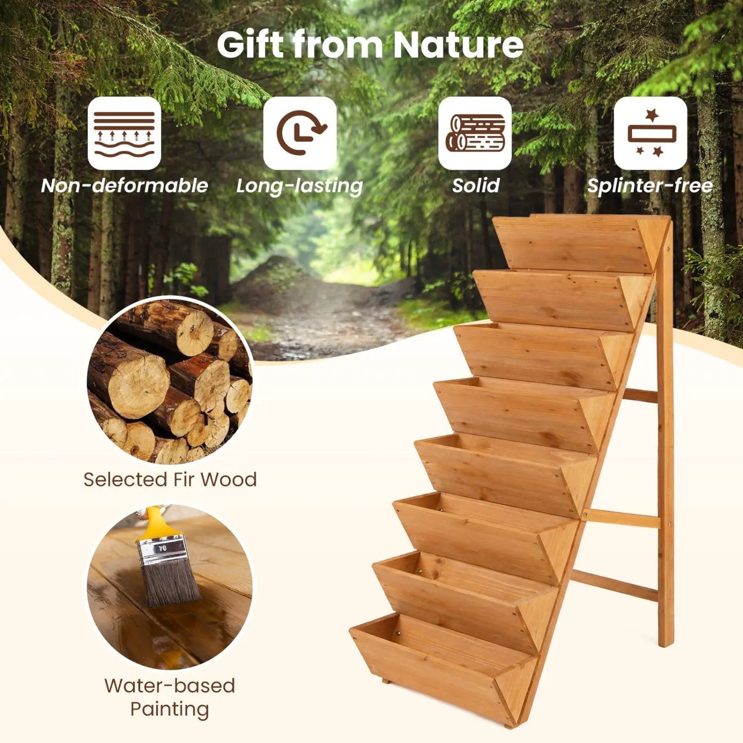 8 Tier Vertical Raised Garden Bed with Legs