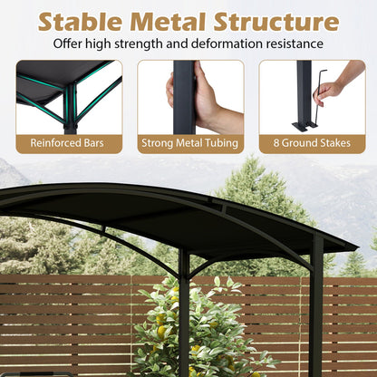 8 by 5 by 7 ft Grill Gazebo Outdoor Canopy