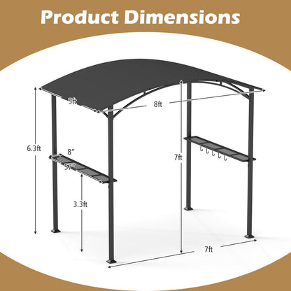 8 by 5 by 7 ft Grill Gazebo Outdoor Canopy