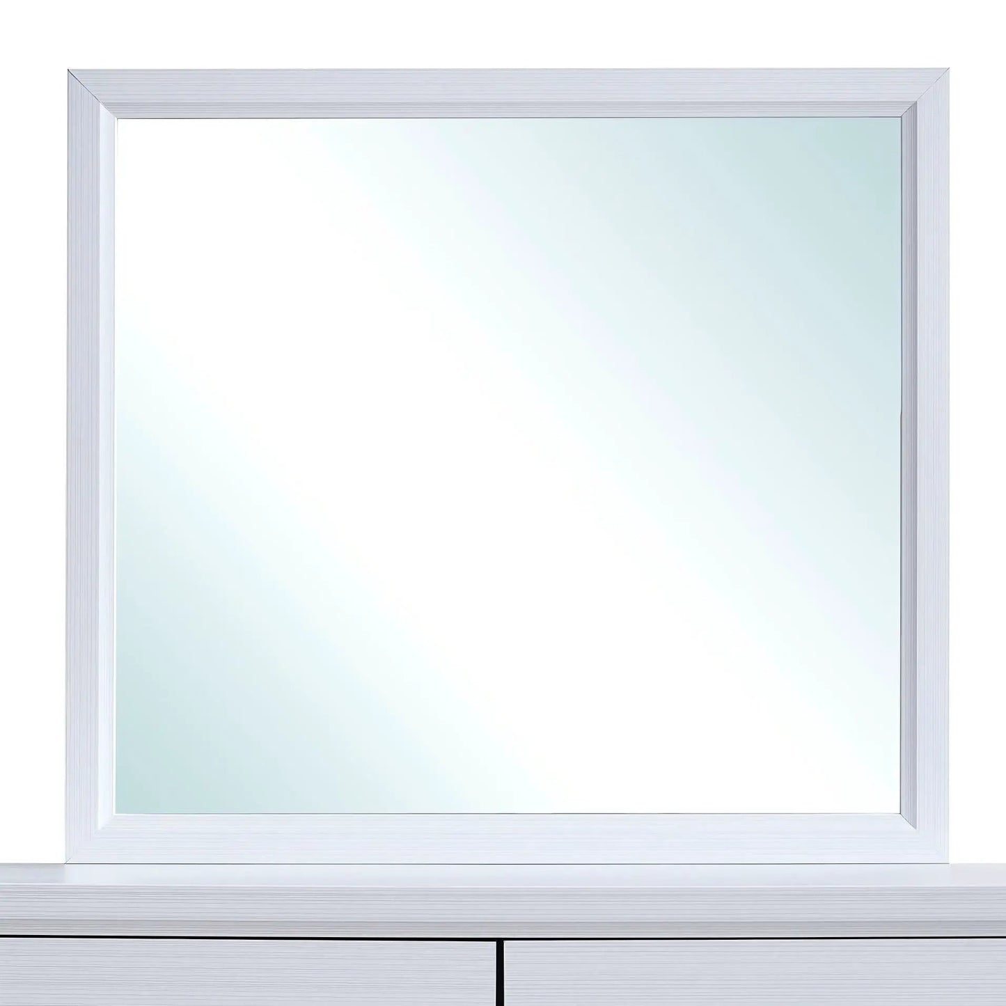 Glasgow mirror with minimalist silver frame and low distortion glass by Unique Piece Furniture on Tampa Home & Garden Store