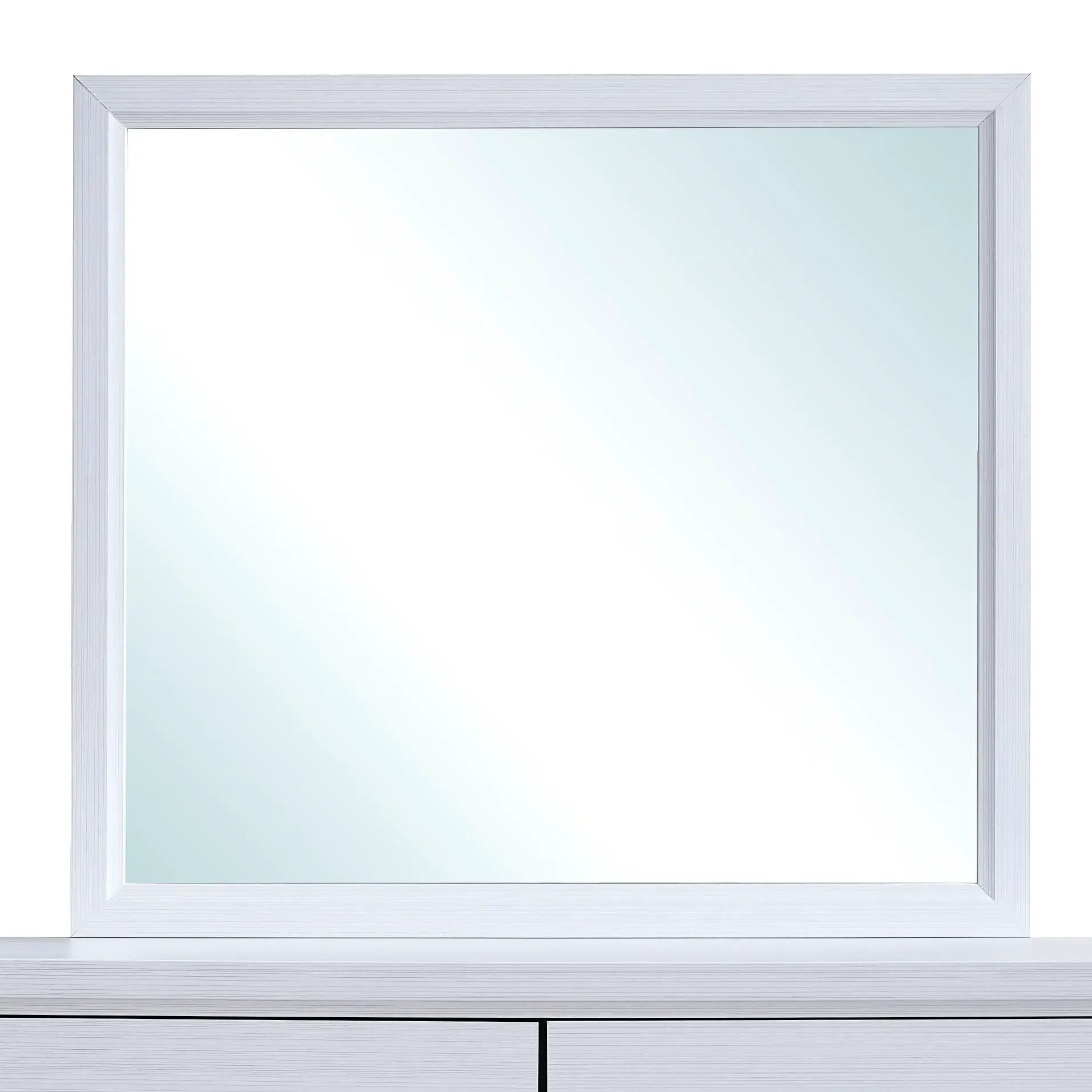 Glasgow mirror with minimalist silver frame and low distortion glass by Unique Piece Furniture on Tampa Home & Garden Store