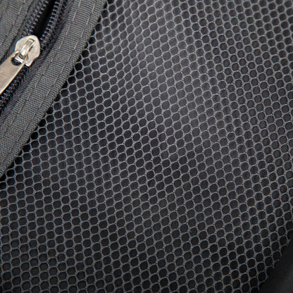 2-Piece PC Spinner Luggage Set dark grey hex mesh with metal zipper pull HouseOfZazla on Tampa Home & Garden Store