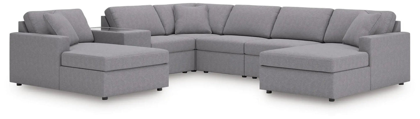 Modmax Sectional in Granite Performance Fabric