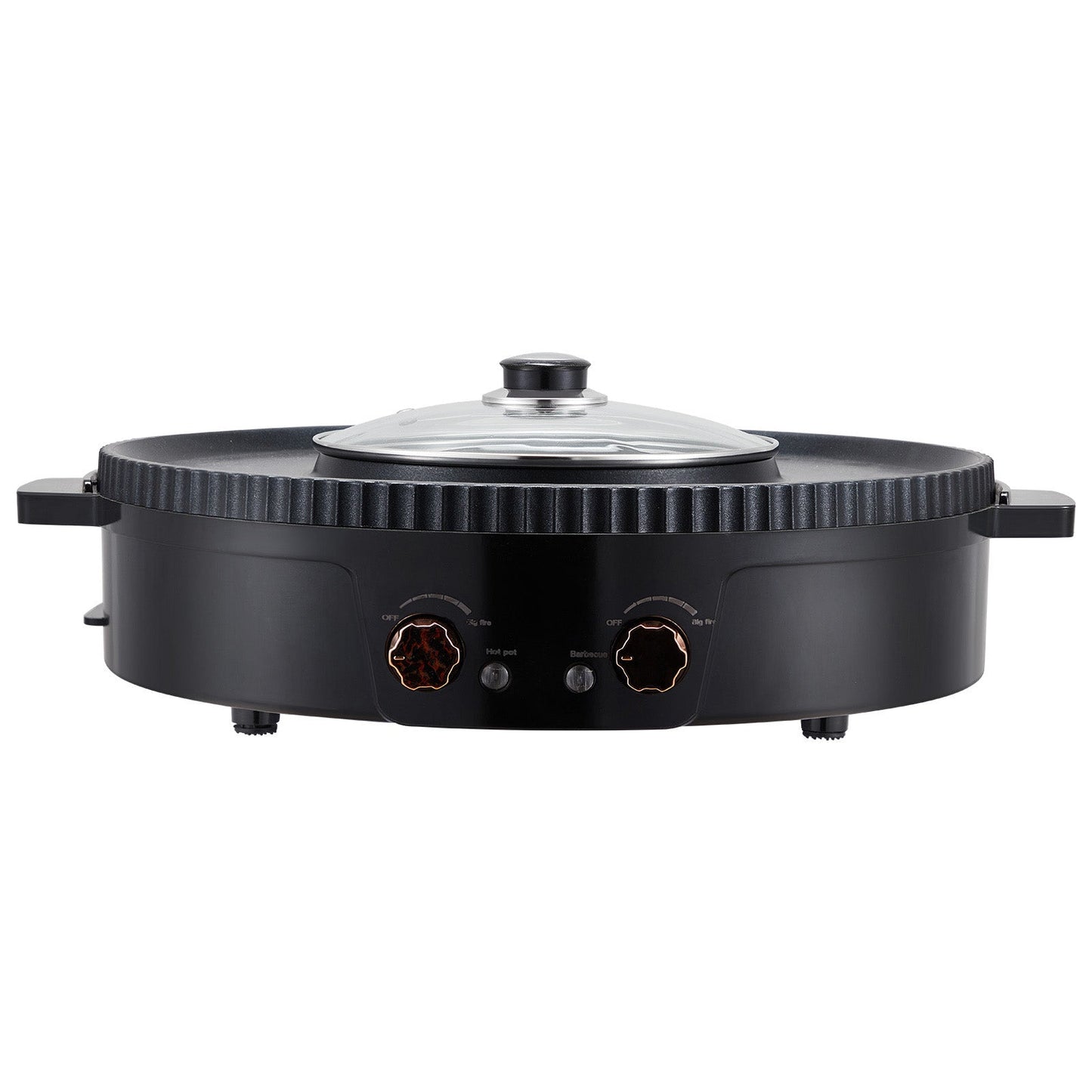 Hot Pot with Grill 1800W 2-in-1 smokeless grill with glass lid for 2-8 people HouseOfZazla on Tampa Home & Garden Store