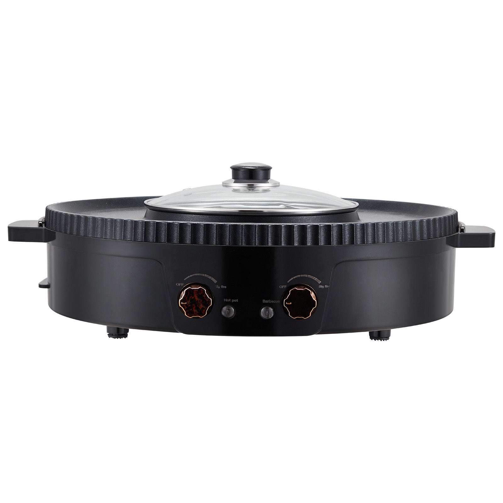 Hot Pot with Grill 1800W 2-in-1 smokeless grill with glass lid for 2-8 people HouseOfZazla on Tampa Home & Garden Store