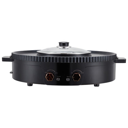 Hot Pot with Grill 1800W 2-in-1 smokeless grill with glass lid for 2-8 people HouseOfZazla on Tampa Home & Garden Store