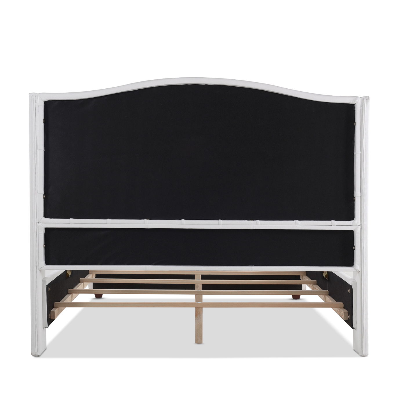Solid Upholstered Bed Frame and Headboard Set