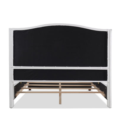 Solid Upholstered Bed Frame and Headboard Set