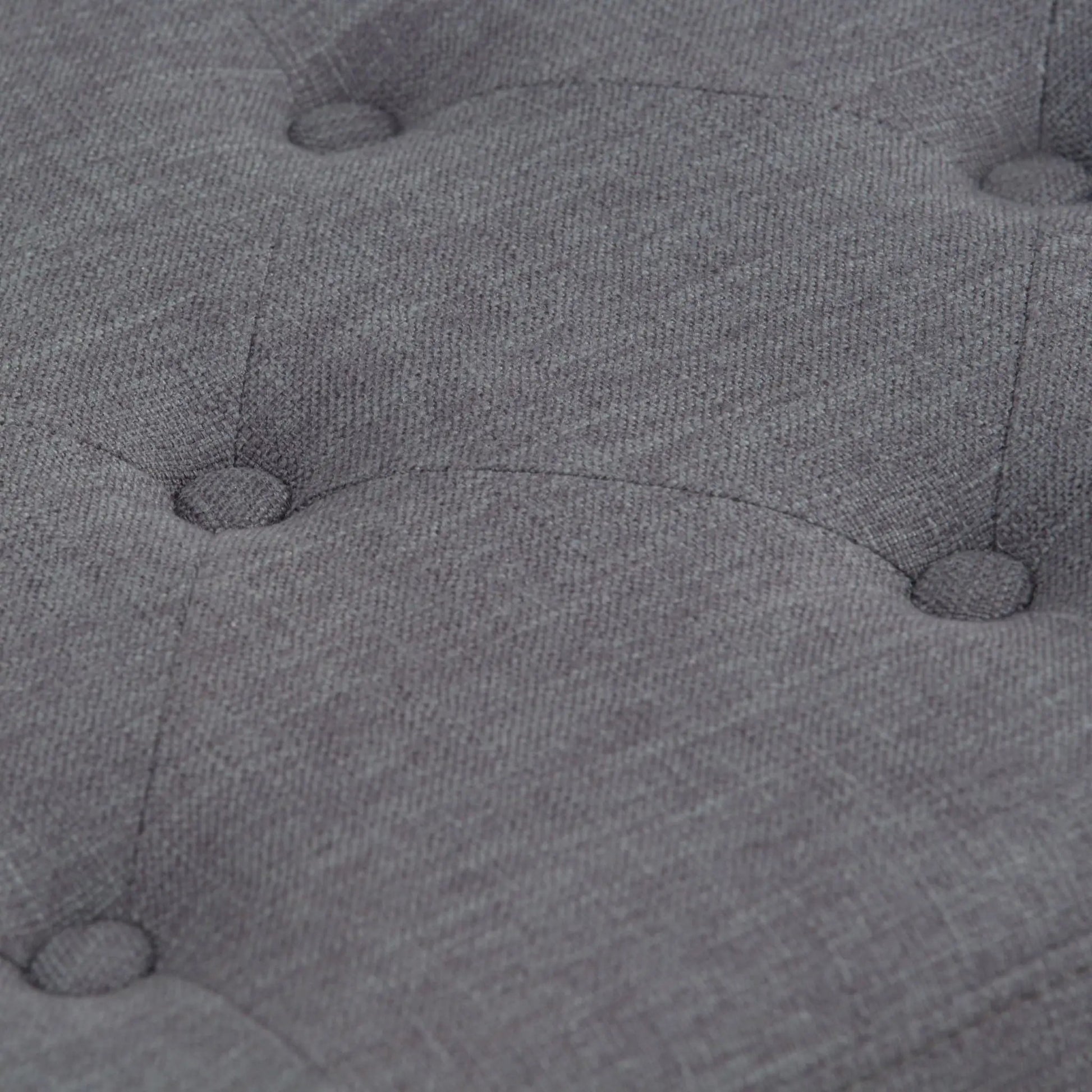 Hamilton Upholstered Storage Ottoman in gray fabric with tufting by Unique Piece Furniture on Tampa Home & Garden Store