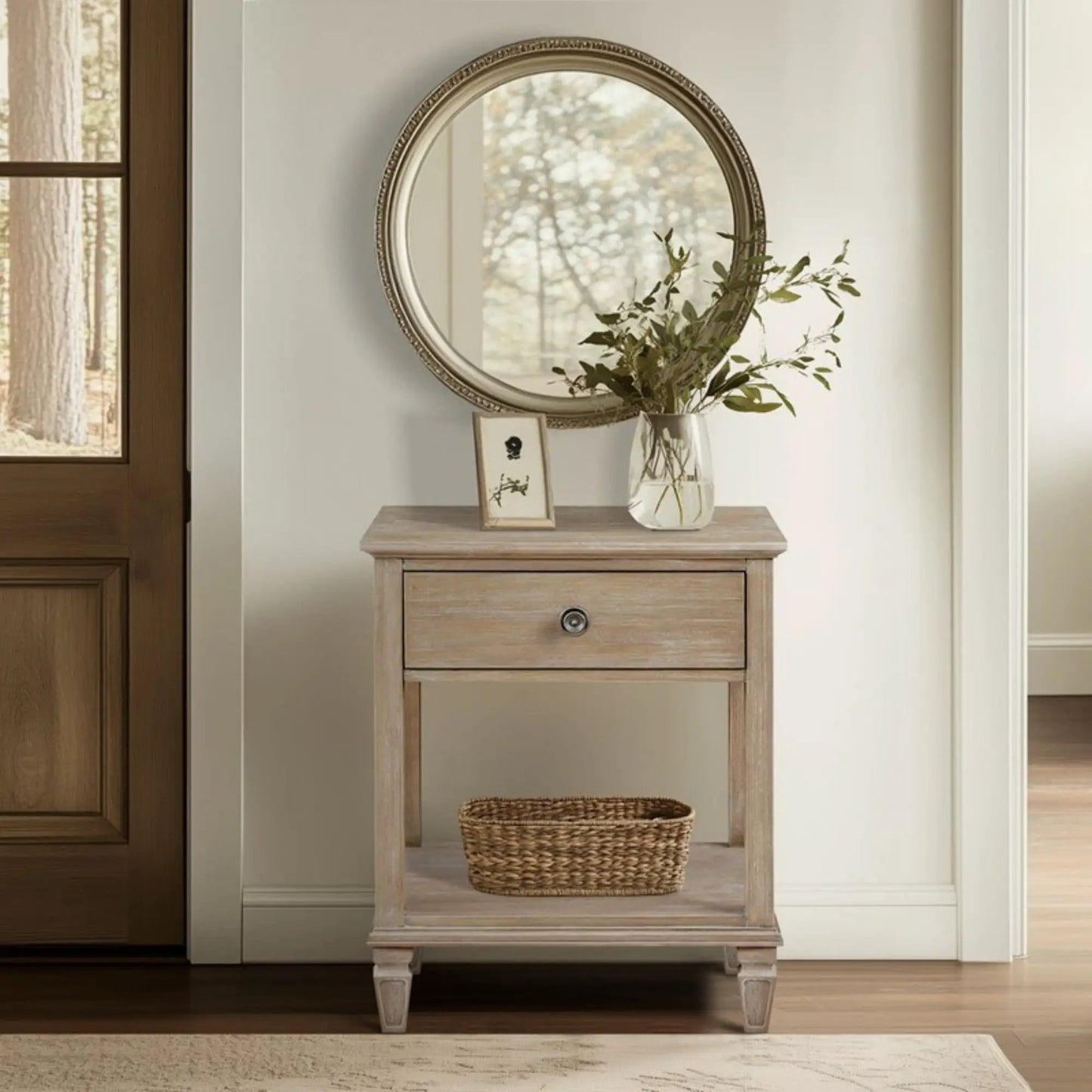 Victoria Bedside Table With Drawer and Shelf