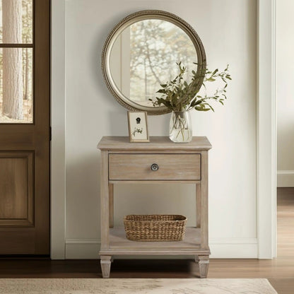 Victoria Bedside Table With Drawer and Shelf