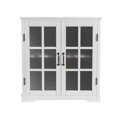 Modern bathroom vanity with tempered blurred glass doors, white finish, grid doors HouseOfZazla on Tampa Home & Garden Store