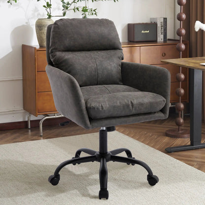 Office chair with adjustable height, dark gray upholstery, ergonomic swivel on Tampa Home & Garden Store