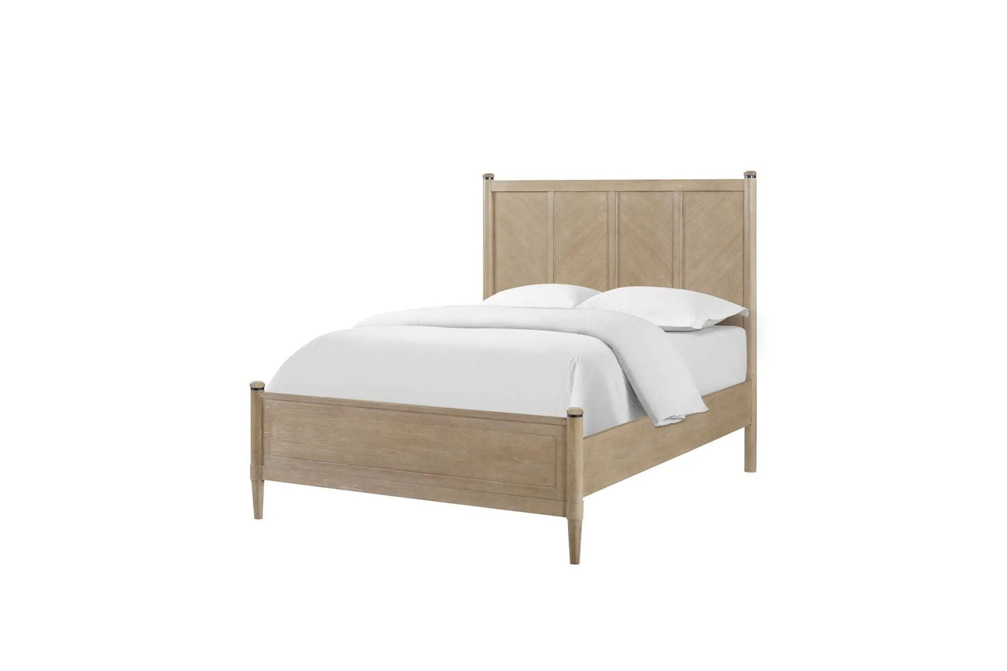 Transitional Lo-Post Bed with Warm Sand Finish
