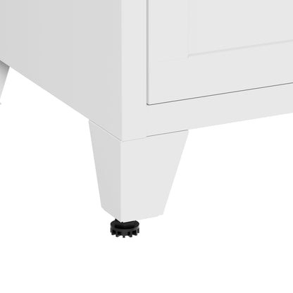 9-drawer white metal dresser with quiet-glide rails by HouseOfZazla on Tampa Home & Garden Store