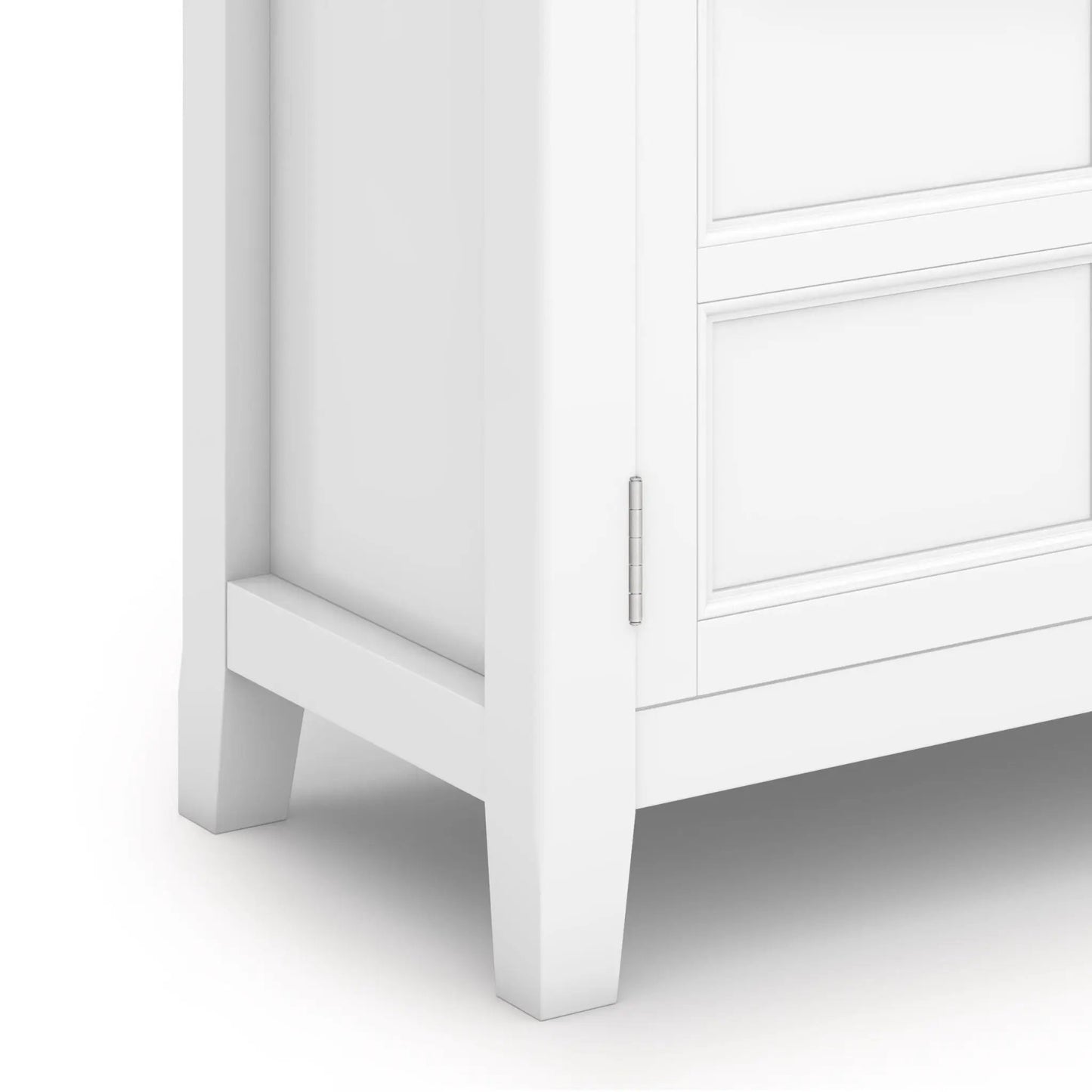 Burlington handcrafted low storage cabinet, white finish, Unique Piece Furniture accent cabinet on Tampa Home & Garden Store