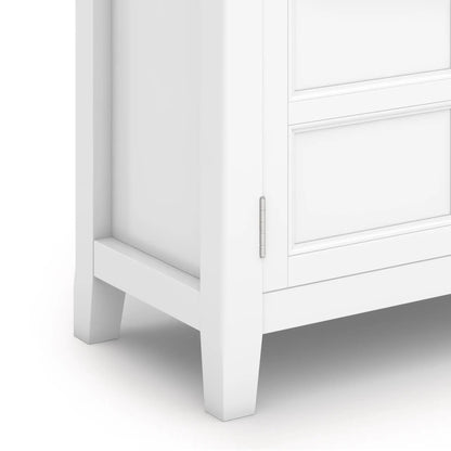 Burlington handcrafted low storage cabinet, white finish, Unique Piece Furniture accent cabinet on Tampa Home & Garden Store