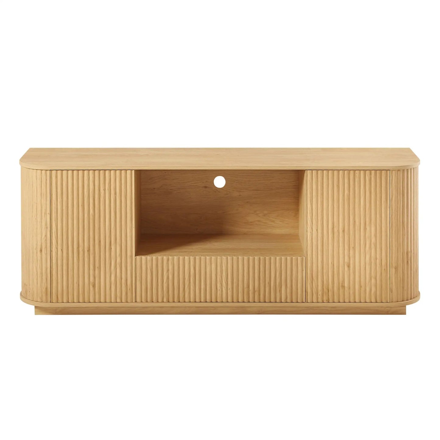 Modern Wavy TV Stand Sideboard with Cabinet