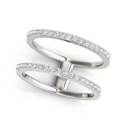 14k white gold dual-band diamond ring with 1/3 cttw by Bids.com on Tampa Home & Garden Store