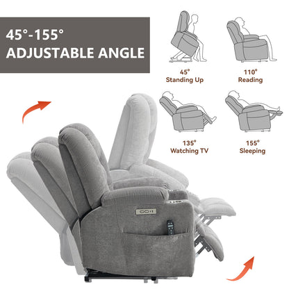 Power Lift Recliner Chair With Massage and Heat