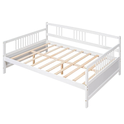 Multifunctional Modern Daybed frame in white with slatted wooden base, Unique Piece Furniture on Tampa Home & Garden Store