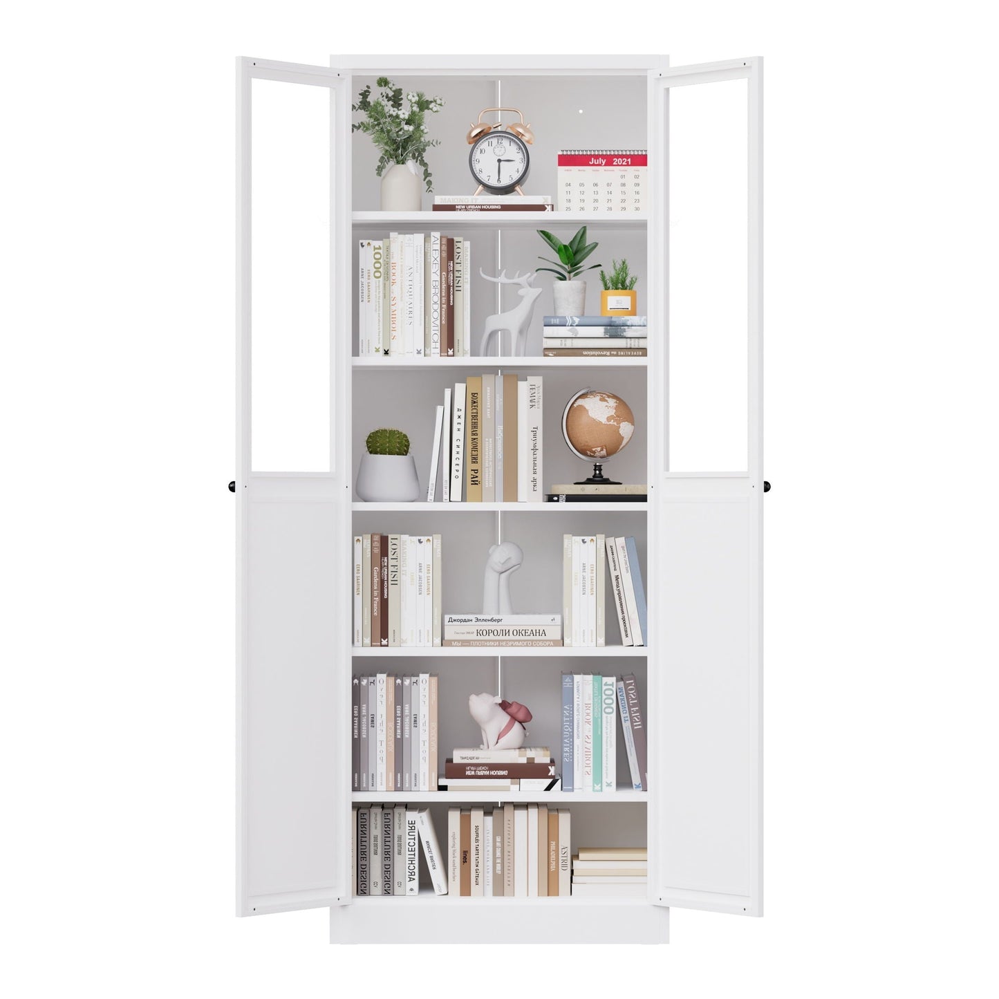 Tall Metal Pantry Cabinet and Adjustable Shelves