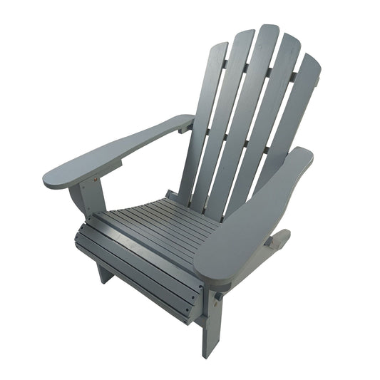Foldable Outdoor Adirondack Chair Walnut