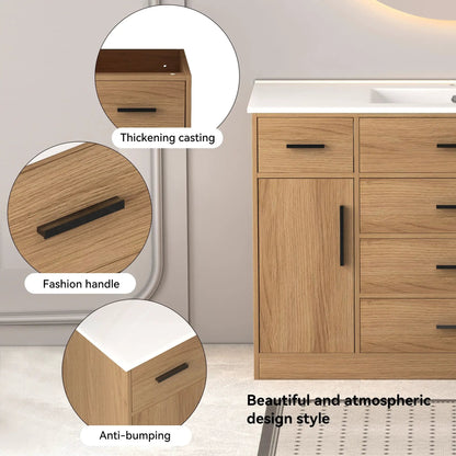 Bathroom Vanity with Ample Storage and Soft Doors